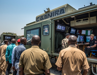 Mobile Command Center Or Tactical Operations Center With Screen